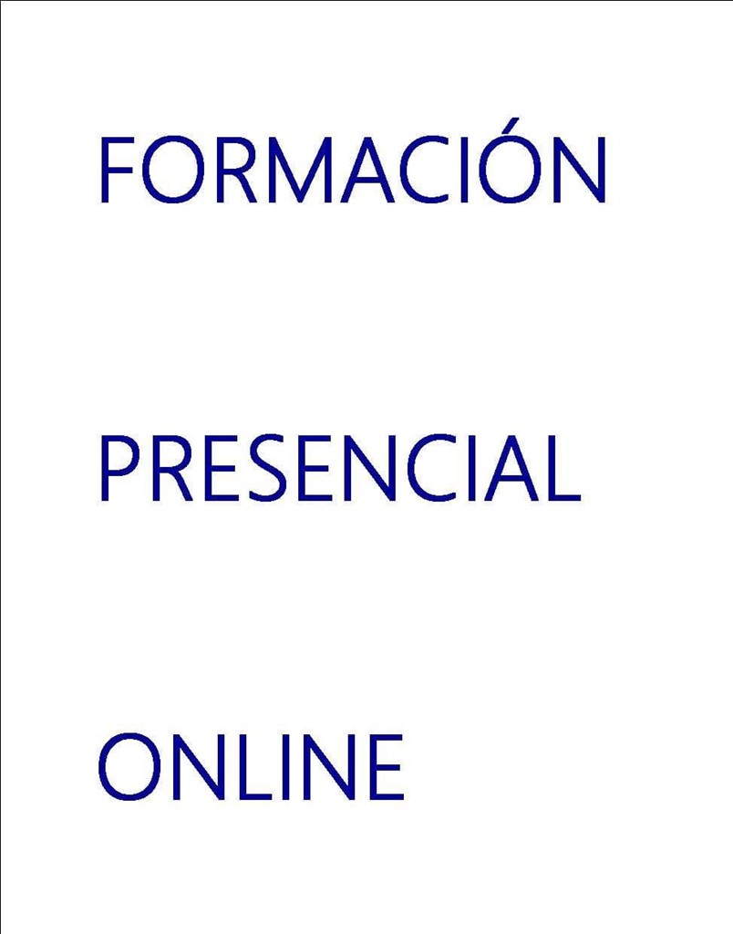 FORMACIÓN NO REGLADA